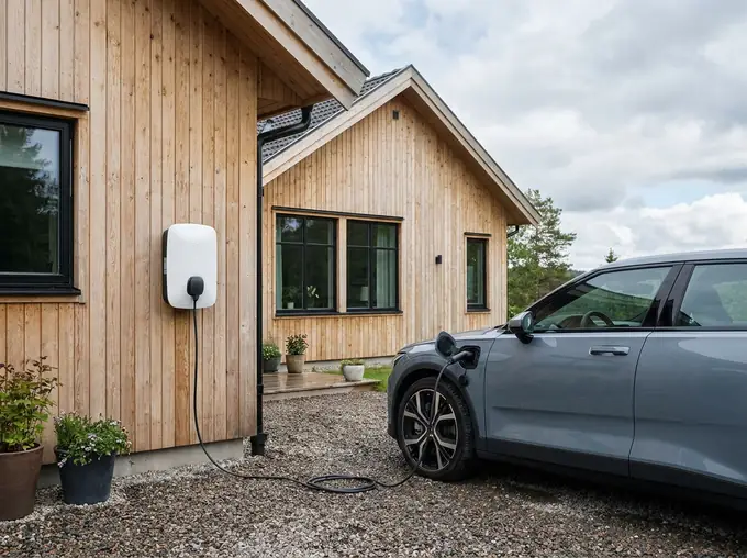 Elbilsladdare för solceller
