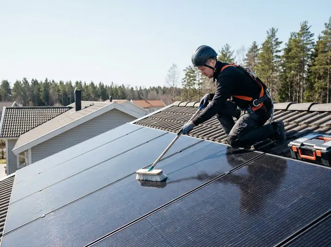 Service och underhåll för solceller